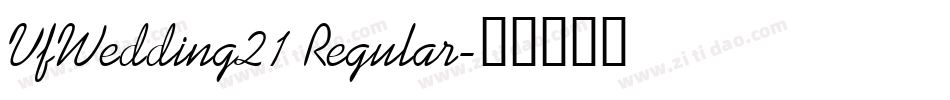 VfWedding21 Regular字体转换